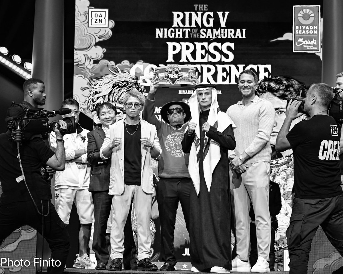 FinitoYamaguchi's tweet photo. THE RING V:NIGHT OF THE SAMURAI
記者会見
2025年12月25日
サウジアラビア リヤド
#ボクシング #boxing #井上尚弥 #NaoyaInoue #AlanPicasso https://t.co/SmNYAii0tB