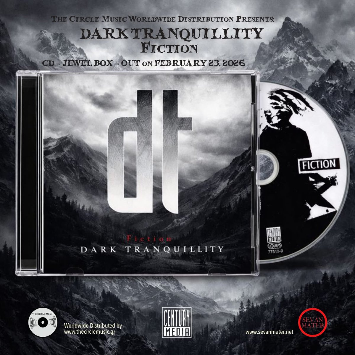 ’Fiction’ and ’Construct’ are reborn in limited CD re-releases, presented via The Circle Music

Pre-orders are now open:
thecirclemusic.gr/product-catego…

Release Date: 23 February 2026
Format: Jewel Case CD — Limited to 500 copies

Two eras. One vision. Reclaimed.

#darktranquillity