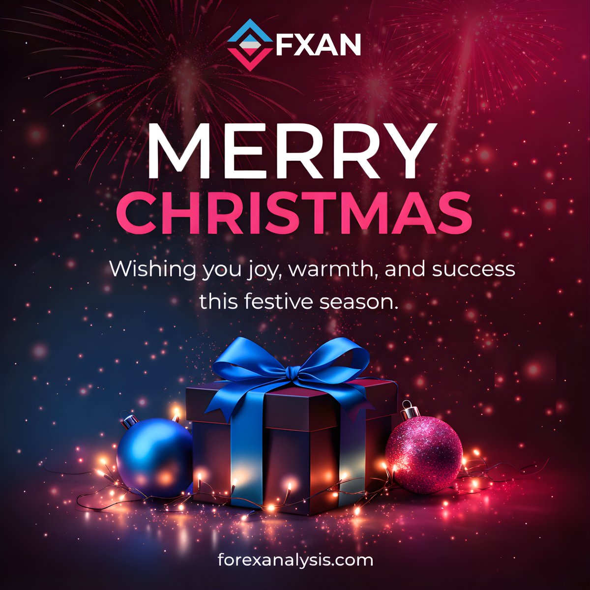 fxanalgo's tweet image. 🎄 Merry Christmas from FXAN 🎄
Wishing you joy, warmth, and wonderful moments with those who matter most this holiday season. ✨
May your Christmas be bright and the year ahead filled with positivity and new beginnings.
#MerryChristmas #SeasonGreetings #HolidayWishes #FXAN