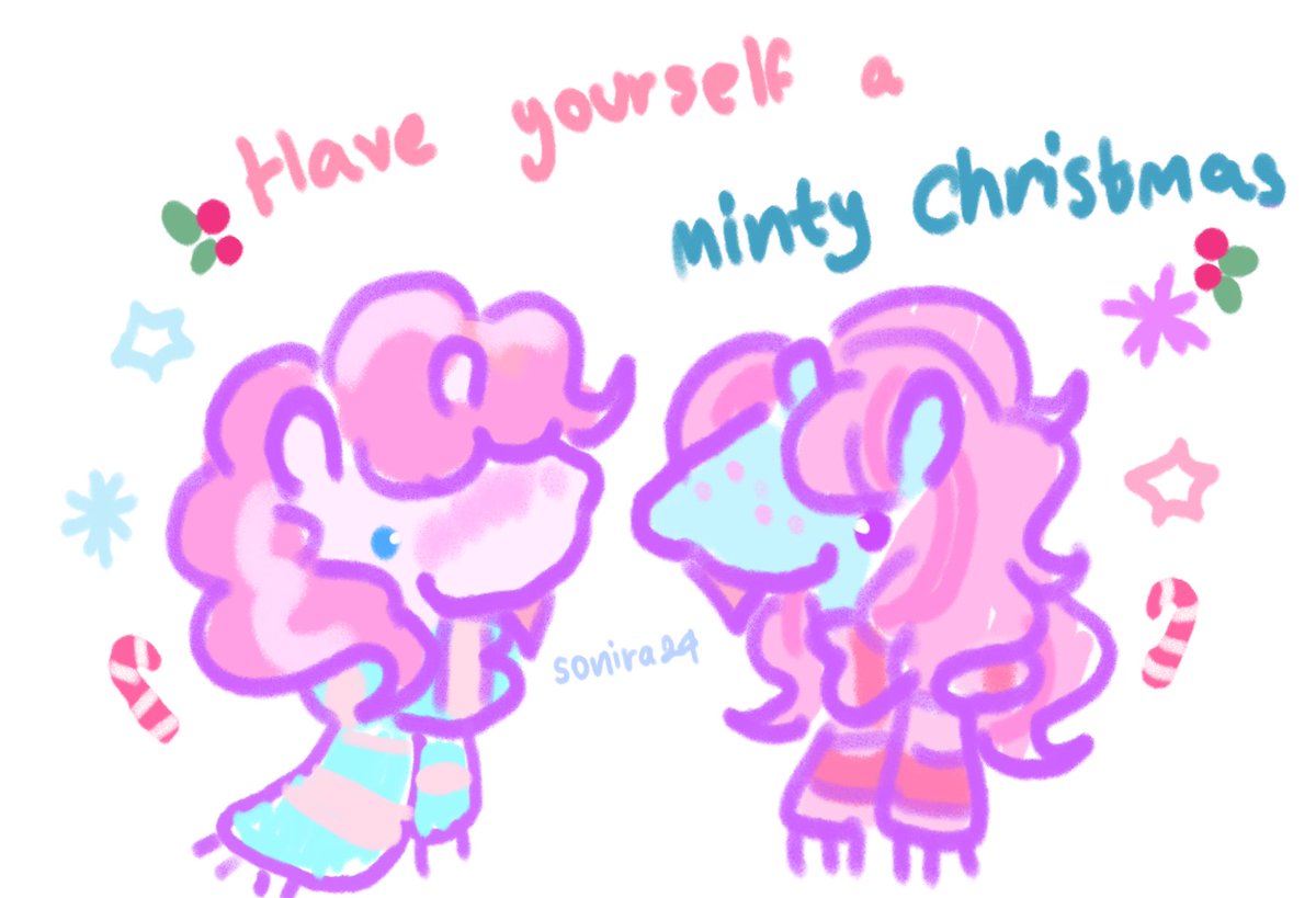 sonira24's tweet photo. Have yourself a Merry Minty Christmas 
#mlp https://t.co/Nojid4SlLd
