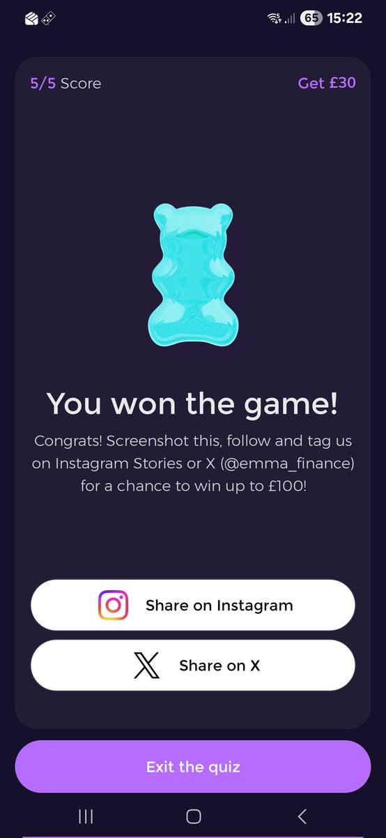 Just aced the <a href="/emma_finance/">Emma</a> quiz with a perfect 5/5 score! 🎉 Think you can beat me? #EmmaQuiz