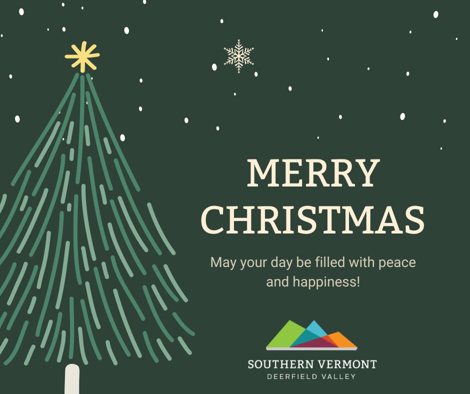 From all of us at the SVDV Chamber of Commerce, Merry Christmas🎄
Wishing you all a holiday season filled with peace and happiness!

#visitvermont #wherevermontingbegins #sovermontchristmas