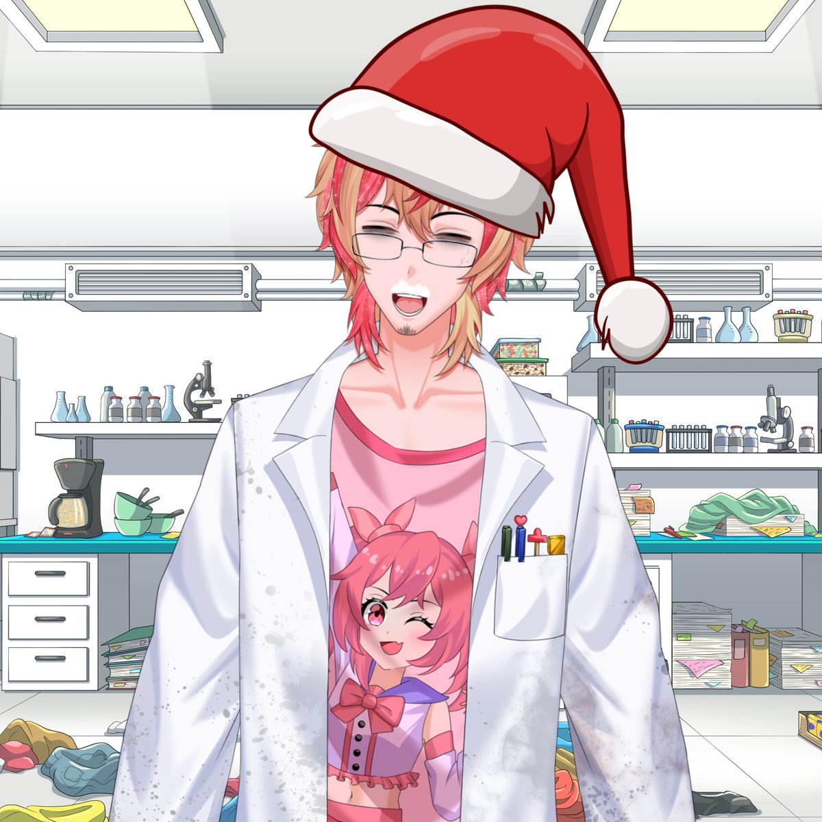 ProfCallahanVT's tweet image. 🥼MERRY CHRISTMAS MY FRIENDS!!🧩

The holidays aren't quite as noticeable when the lighting and temperature are always the same... I couldn't even decorate. But Milk and Cookies make it feel Christmassy enough for me!

I'll be returning to streaming in the New Year! See you soon!