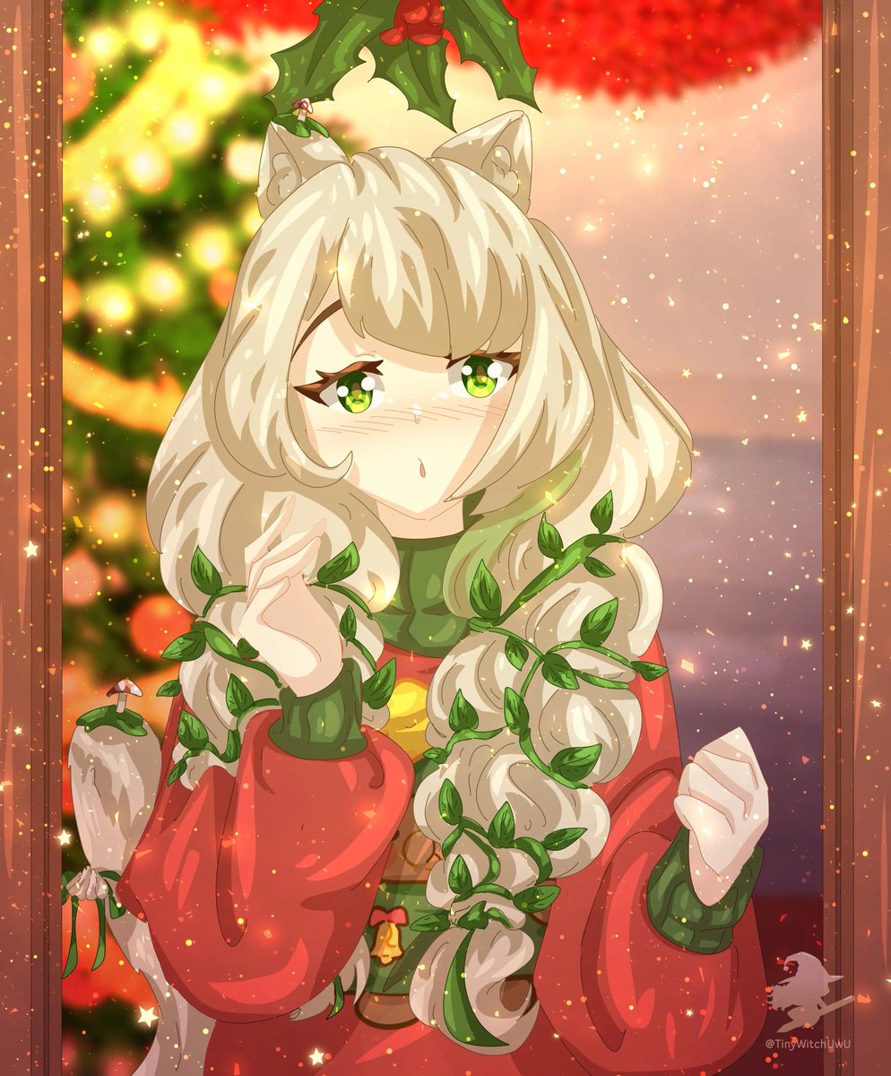 clovetailart's tweet photo. i am standing here very innocently…
under this mistletoe…
on purpose…
(¬‿¬ ) happy holidays from the swamp! ♡
🐾🎄 #clovescraps https://t.co/sj3t2OWYf3
