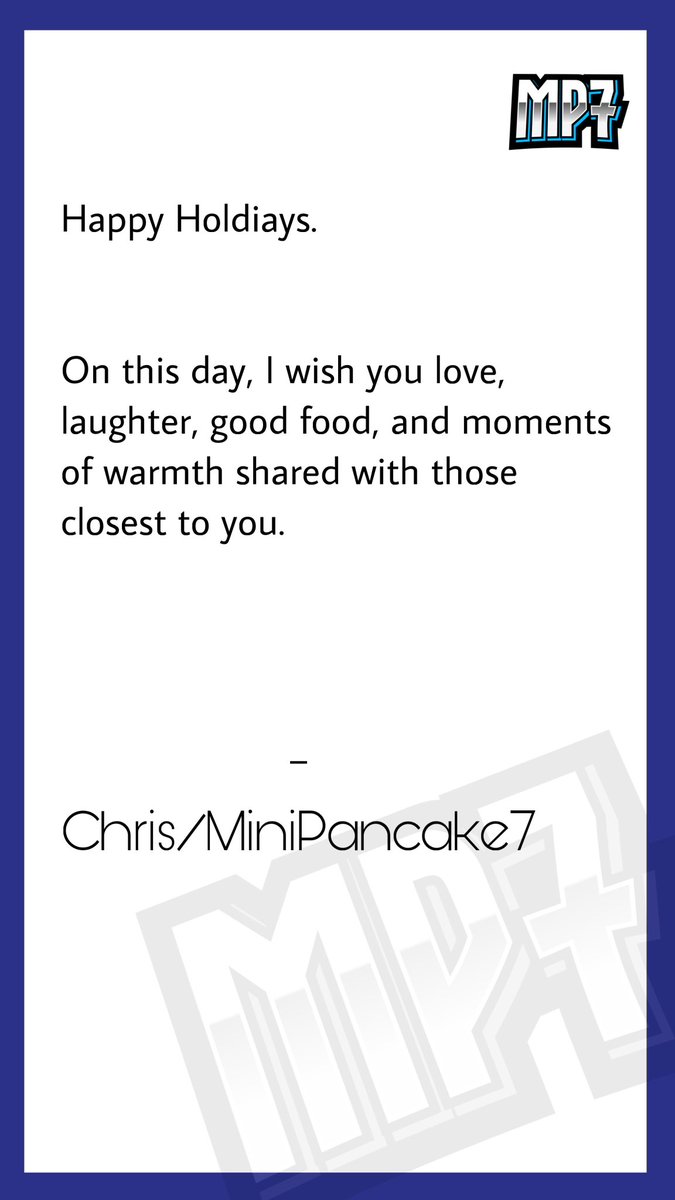 MiniPancake7's tweet photo. Happy Holidays! https://t.co/b5uHlCMz4q