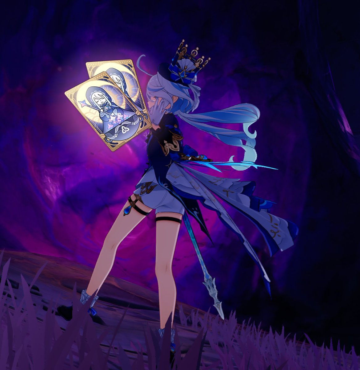 Mewsitive's tweet image. 🖤New Year Double Reward Giveaway🖤

It's almost 2026! Me and Furina are giving a monthly pass to the game of your choice to 2 winners.

To enter;
1) Like RT &amp;amp; Follow
2) (Optional) Ready for more Furina in 2026?

The GA is ending on new year. January 1st 2026! Enjoy~