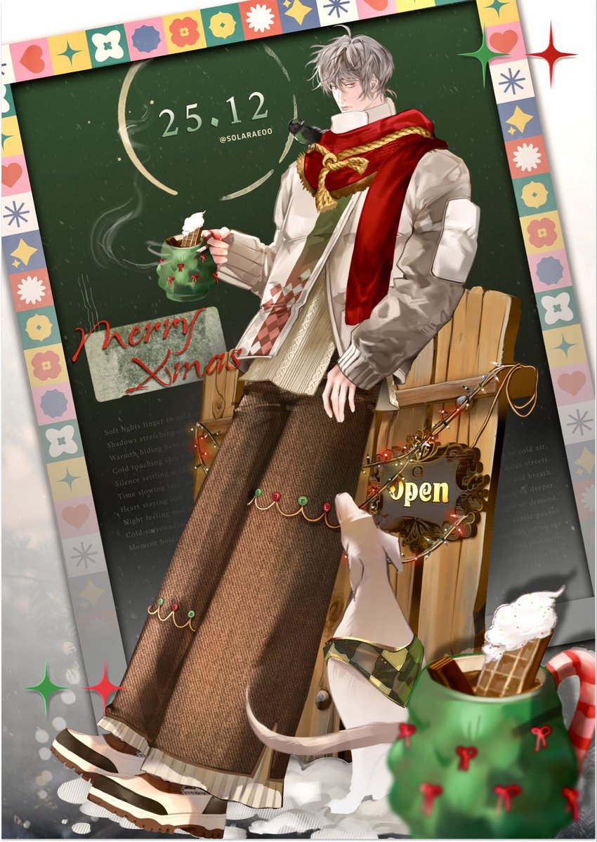 Snow, cocoa &amp; a merry X’mas ☕🎄