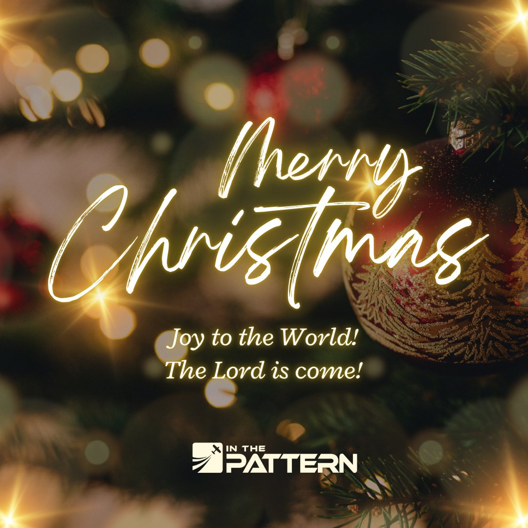 InThePattern1's tweet photo. Merry Christmas from In The Pattern! May God bless you with a fantastic day! 

For to us a child is born,
to us a son is given!
Isaiah 9:6 https://t.co/VqjybUtONn