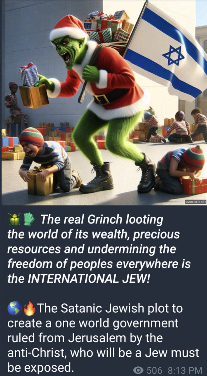 The Grinch was clearly Jewish lol

Merry Christmas to all!!
