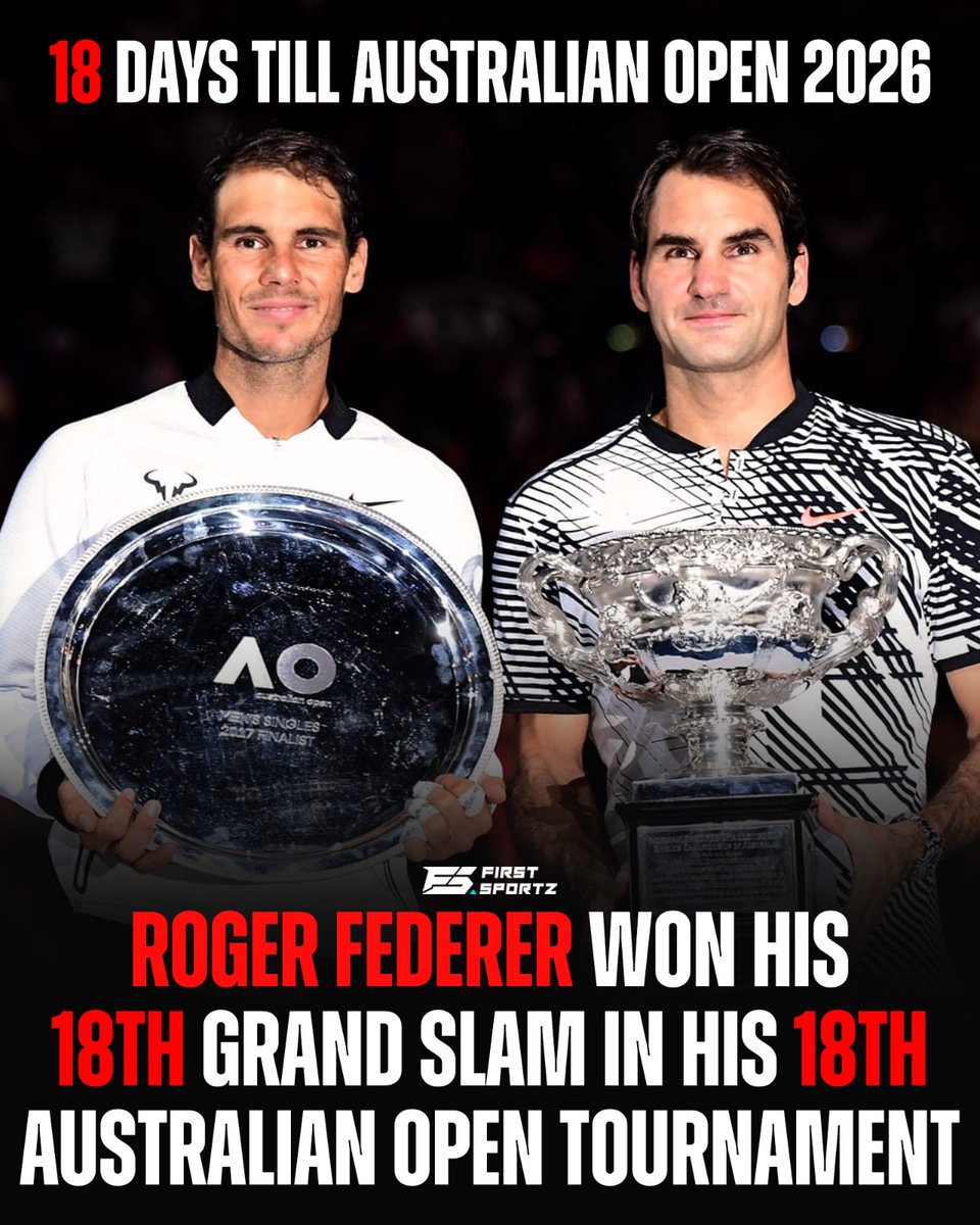 🇦🇺 18 days till Australian Open 2026  Roger Federer won his