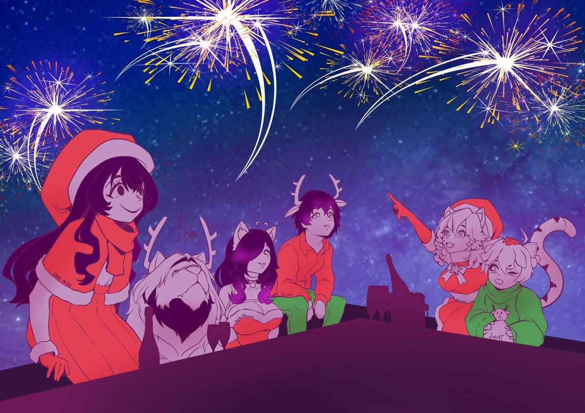 De nuevo Feliz Navidad Chicos
😄🎄🥂

Ayer terminé este Dibujo Navideño 🎄🎅🏻🎁🥂, este 2025 conocí personas maravillosas, entre ellos Mi Princesa 👑♥️ <a href="/HoshiiBloomsVr/">HoshiiBloomsVr</a>, Mi Reina 👑 🐯 <a href="/NarunaTorami/">Naruna Torami 🐯🐾✨</a>, unos buenos compañeros y amigos <a href="/JOAXVT_/">JOAXVT🍋🐿️/🐯🐾✨️/🦡⚡️/💖💫/😼🍞/💜🧸/VNex🌟</a> y <a href="/Crow22a_/">Crow22a_</a> y mi buen hermano <a href="/YFusion99/">~Sakon</a>