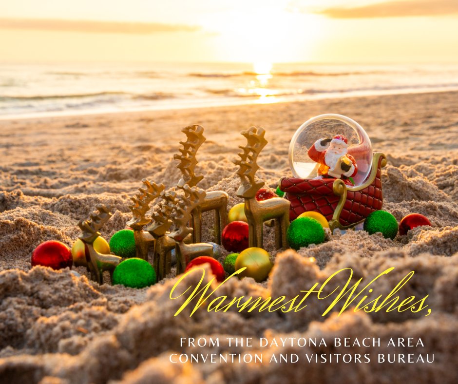 SportsInDB's tweet image. 🎅🌴 Well, it's official! Santa has ditched the snow and found his happy place! 🏖️ 
🎄Merry Christmas from the sunny Daytona Beach area, where holiday cheer comes with ocean breezes, 23 miles of sandy shores and beach buckets full of sunshine. 🌞
#LoveDaytonaBeach 
#DaytonaBeach