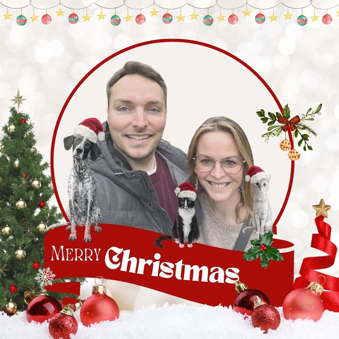 From our fur-filled house to yours: Merry Christmas &amp; Happy Holidays!