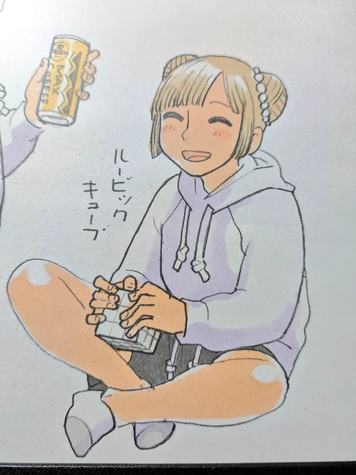 アンミカの白って200色あんねんルービックキューブをするラオフェン 