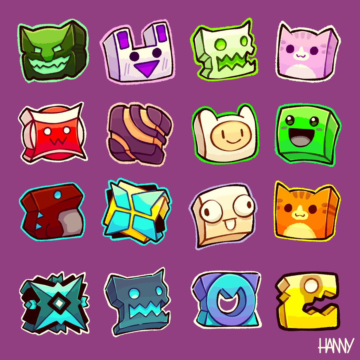 ItzHanny27's tweet image. no art today so i made a collection of crazy followers (part 1)