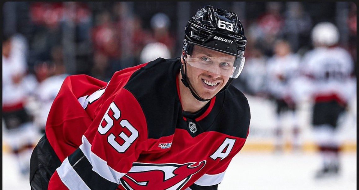 SantaDecidesNHL's tweet image. Jesper Bratt is on the Nice List! #NJDevils