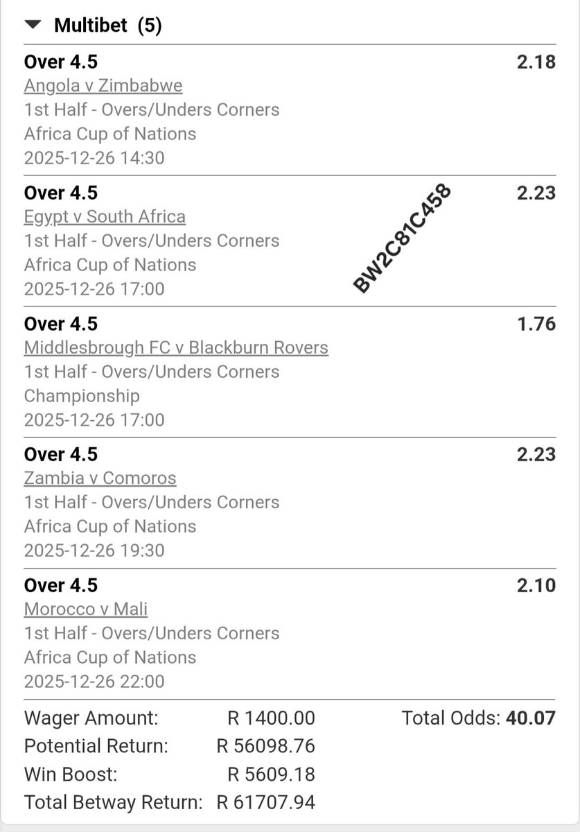 mrDiceMasterbom's tweet image. ☘️corners 1st half over 4.5💰✅

BW2C81C458