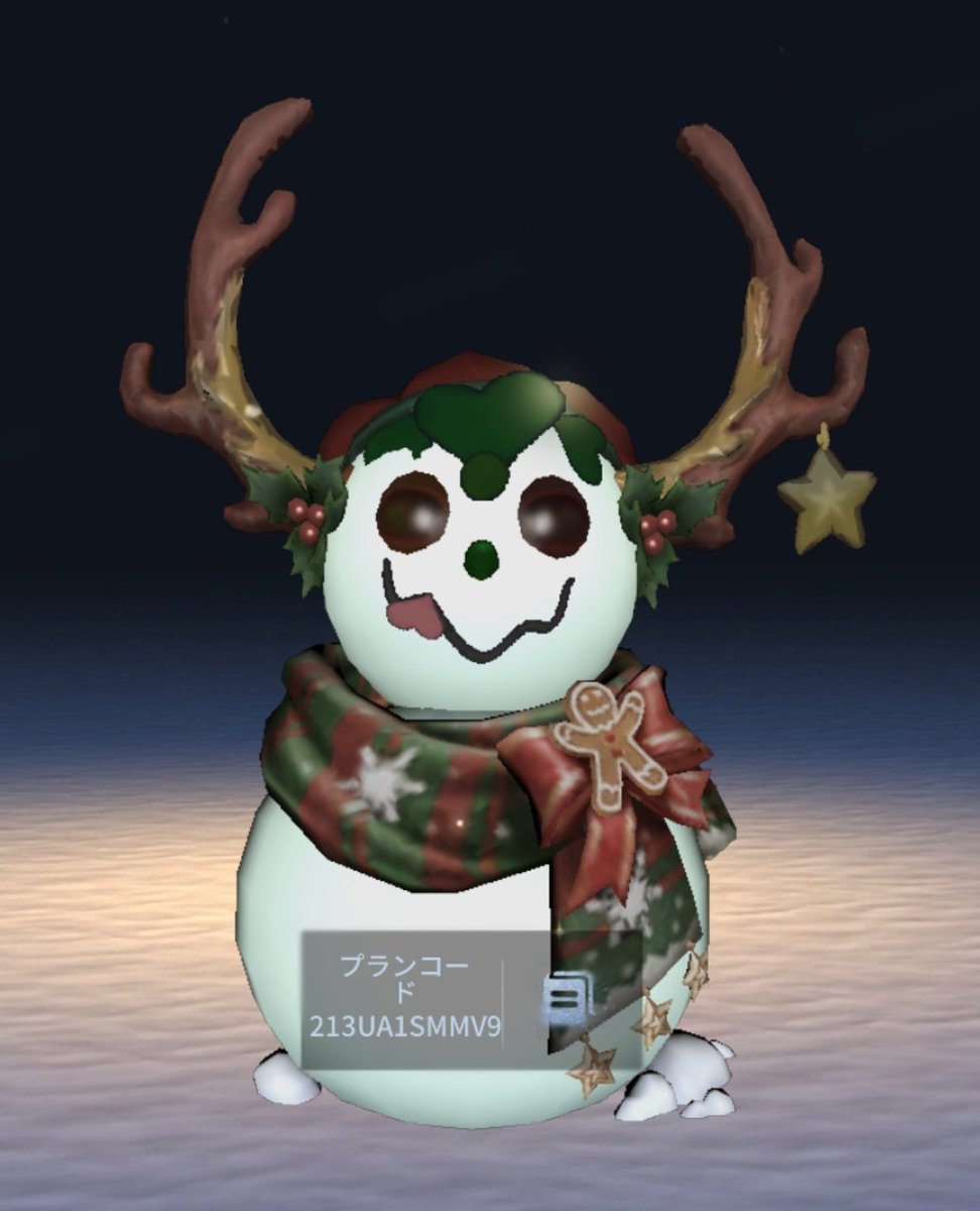 おねーちゃんの雪だるまできたよ！ プランコード：213UA1SMMV9