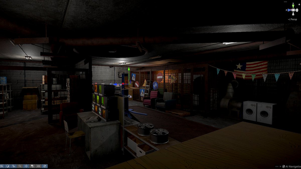 Early work on the D-12 player base — a place where you’ll spend part of your time, hiding from monsters and deadly radiation. #indiedev #gamedev #VR #VRGaming #SteamWishlist #PostApocalyptic