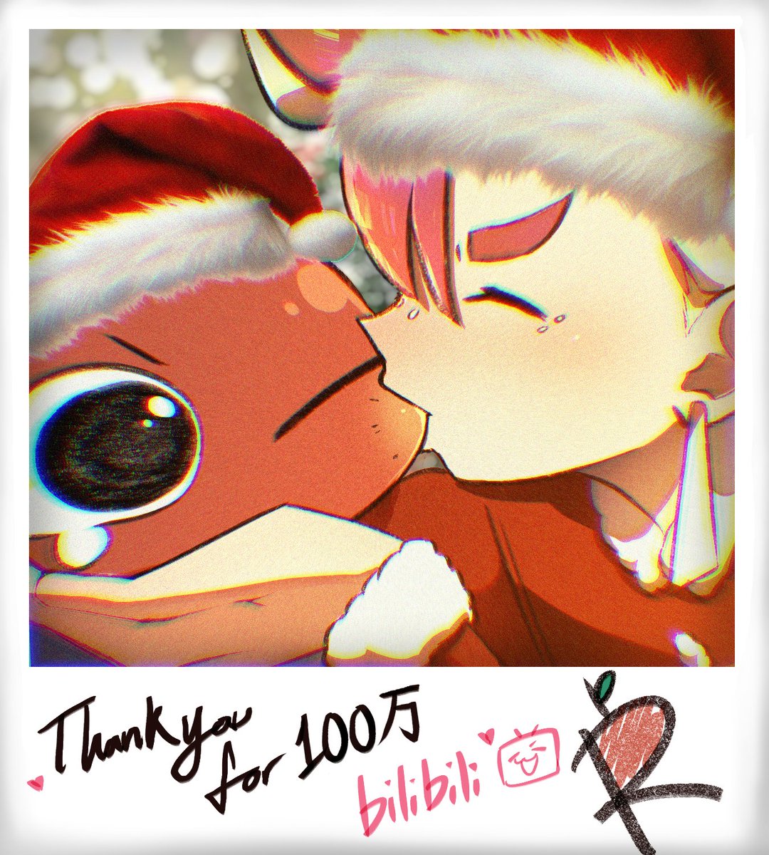 Thank you for 1 million subscribers on bilibili❗️❗️ ❤️ 🎄🎄🎄