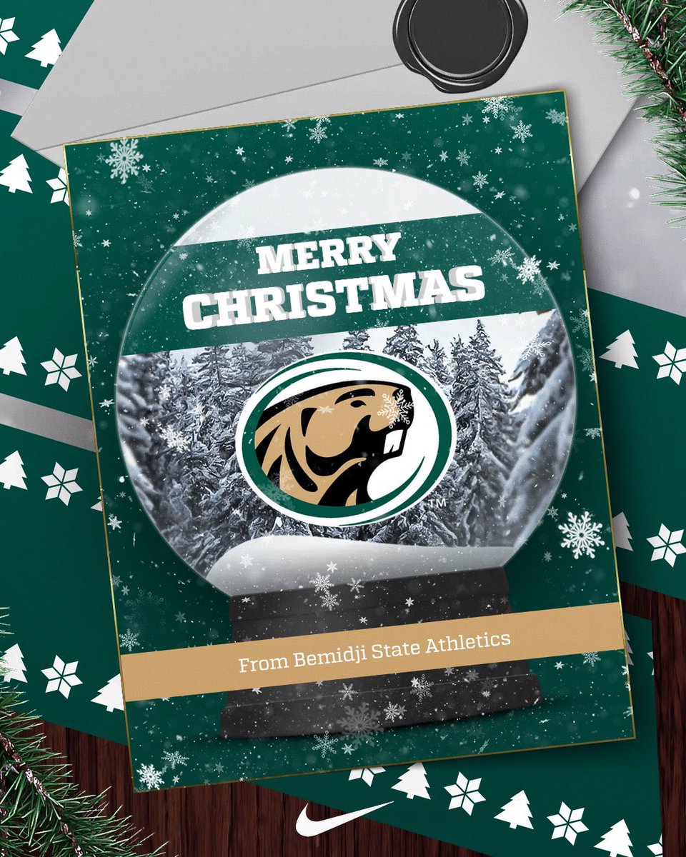 Merry Christmas from Bemidji State Football! Best wishes this Holiday Season. 🎄 ❄️ 🏈 

#BeaverTerritory #Christmas2025