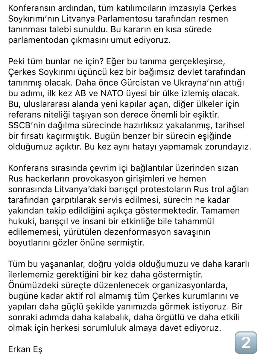 Litvanya’ya Ne Oluyor?

Geçtiğimiz hafta Litvanya’da yapılan Uluslararası Çerkes Soykırımı konferansı hakkında yazım