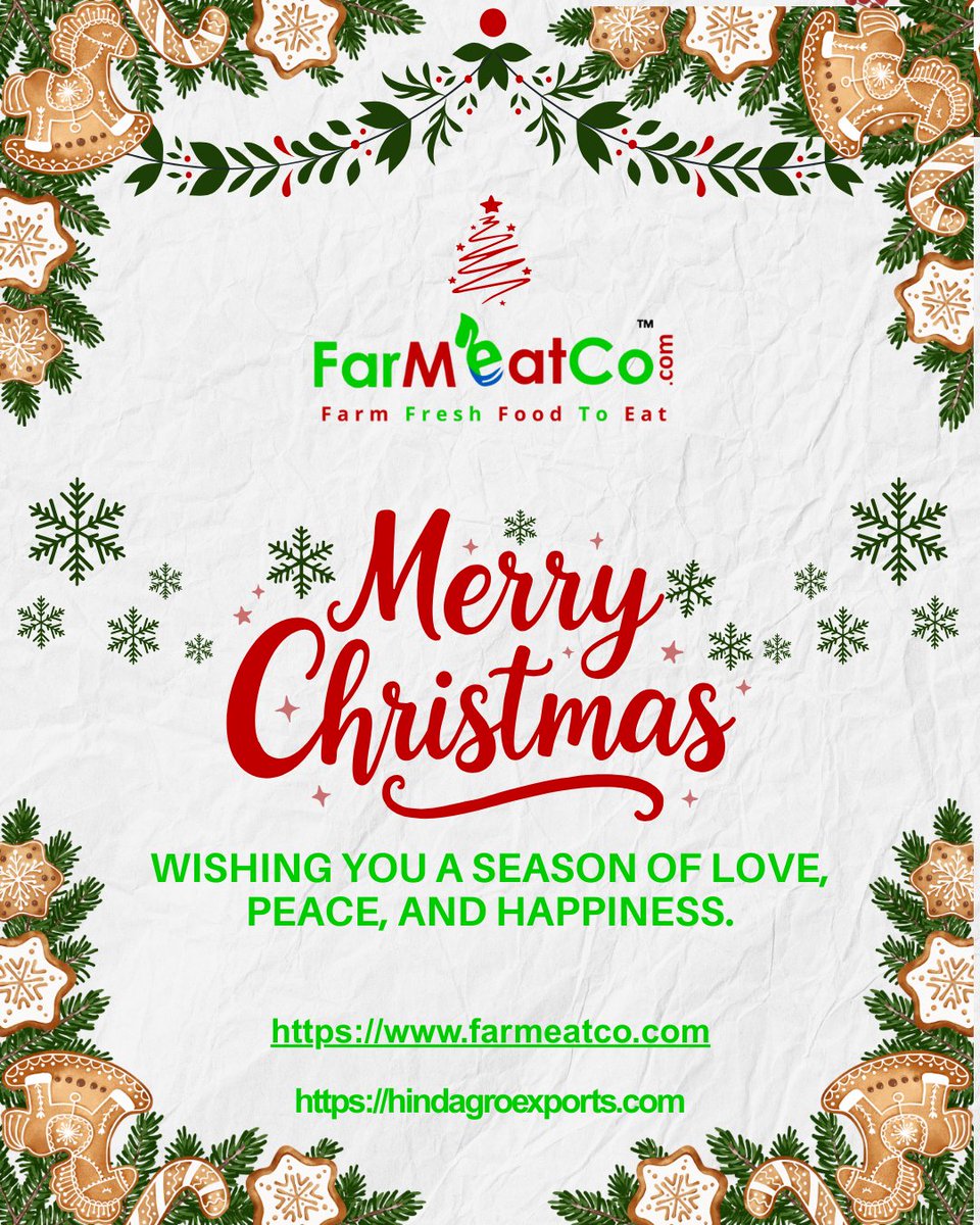 farmeatco's tweet photo. Merry Christmas from our team to yours! 🎅  
As we wrap up the year, we’re grateful for your trust, partnership, and collaboration.  
#SeasonGreetings #MerryChristmas #HappyHolidays #HolidaySeason #EndOfYear #Grateful #NewYearAhead
#MeatIndustry #FoodIndustry #ProteinIndust https://t.co/rIbqnwd4WJ