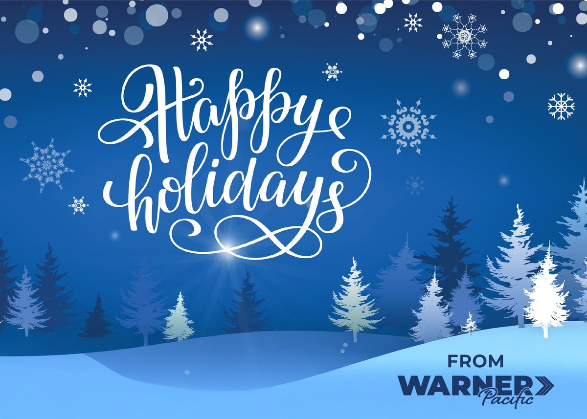 WarnerNavigator's tweet photo. To all of our broker and carrier partners, Happy Holidays!

#HappyHolidays #WarnerPacific https://t.co/OpRNGP9t6j