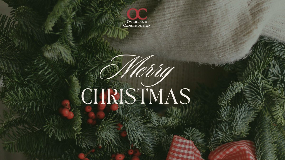 OverlandConstr1's tweet photo. Merry Christmas from all of us at Overland Construction!
This season, we’re thankful for the people who make what we do possible. May your Christmas be filled with warmth, joy, and time well spent with those who matter most. https://t.co/6L7THAWYFH