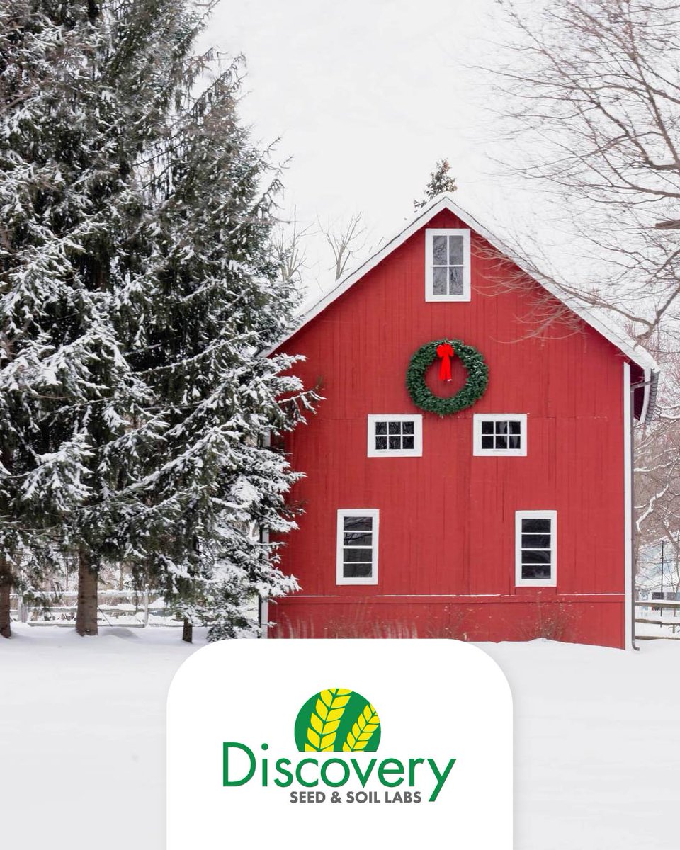 Wishing you a warm and joyful Christmas from all of us at Discovery Seed &amp; Soil Labs. Enjoy the holidays with family, friends, and good cheer.