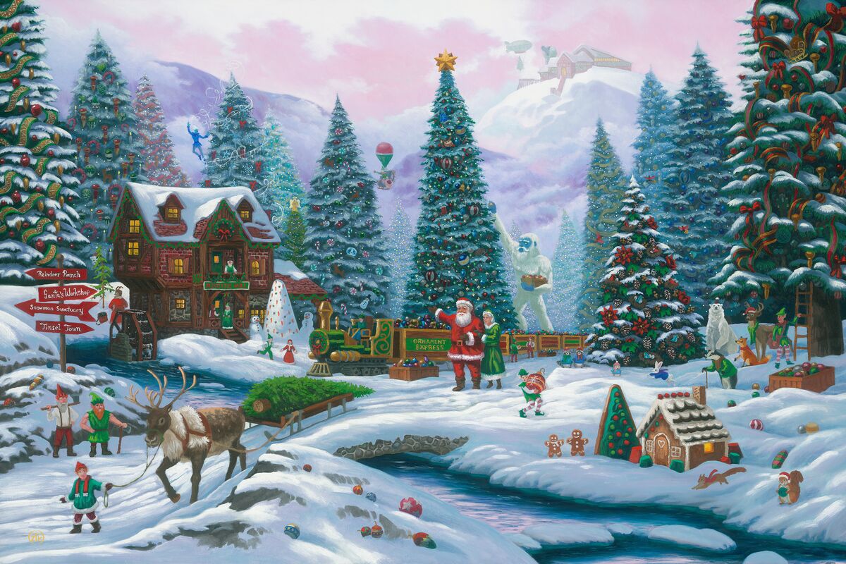 ZacKinkade's tweet photo. “Santa may bring the gifts, but Christmas brings the magic.”

Art: Christmas Tree Forest https://t.co/ArKja4iIMs https://t.co/Bk5DtUtAtC