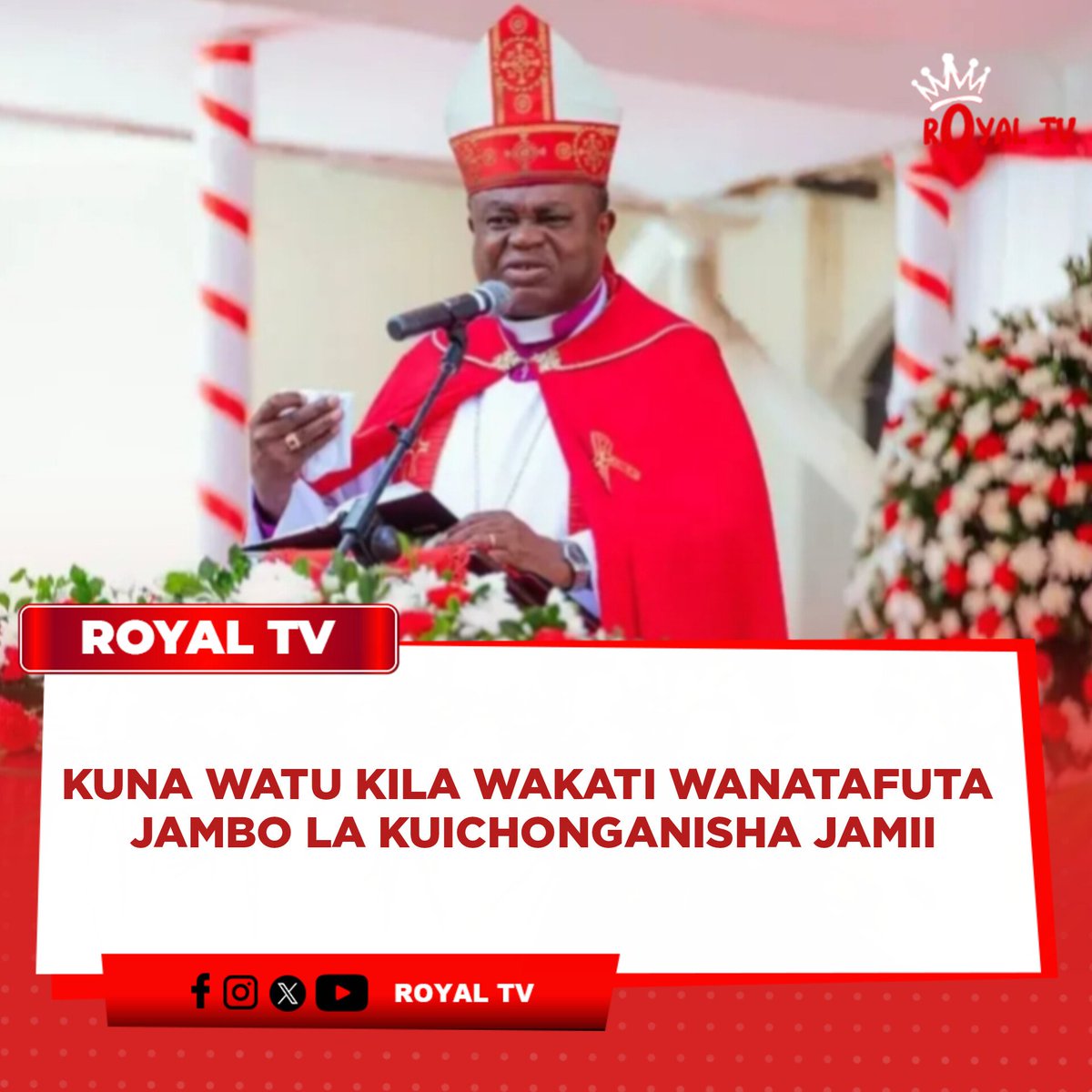 Askofu Mkuu wa Kanisa la Kiinjili la Kilutheri Tanzania (KKKT), Dkt. Alex Malasusa, amesema wapo watu katika jamii ambao kila wakati hutafuta jambo la kuichonganisha na kuisukuma jamii kwenye matatizo, huku akisisitiza kuwa Yesu Kristo alikuja kuwaletea wanadamu amani na wokovu.