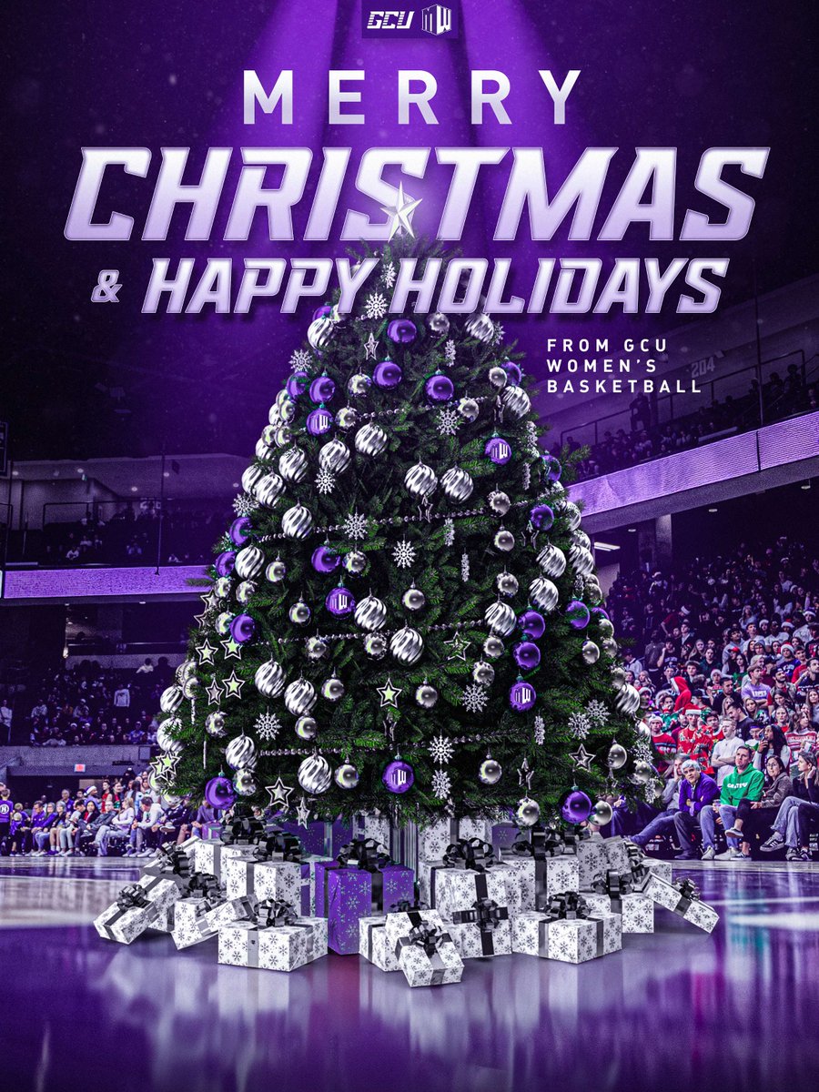 GCU_WBB's tweet image. From our family to yours, Merry Christmas and Happy Holidays! 🎄🎁