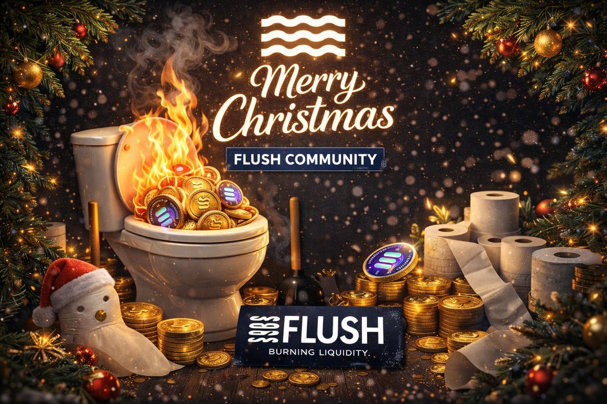flush_protocol's tweet photo. Merry Christmas $FLUSH community
More LP, more volume, more burns we’re flushing the red candles. https://t.co/pd7L3d4TSP