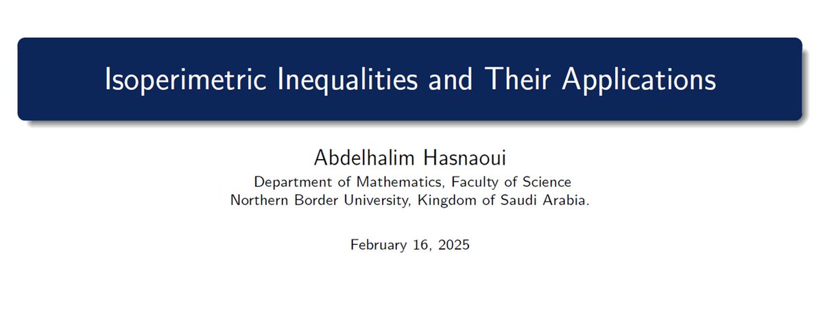 MathClub_NBU's tweet image. سيمنارقسم  الرياضياتد.  عبدالحليم ابراهيم حسناوي 
تاريخ:  45 دقيقة 16/02/2025