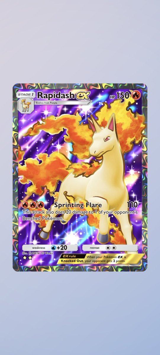 UniteVids's tweet image. I am Giving away a Rapidash ex ⭐⭐ card to one of you 🎁✨

💓RT + Like
👤Follow @UniteVids

📣Winner will be announced in the next 24 hours

#PokemonTCGPocket
