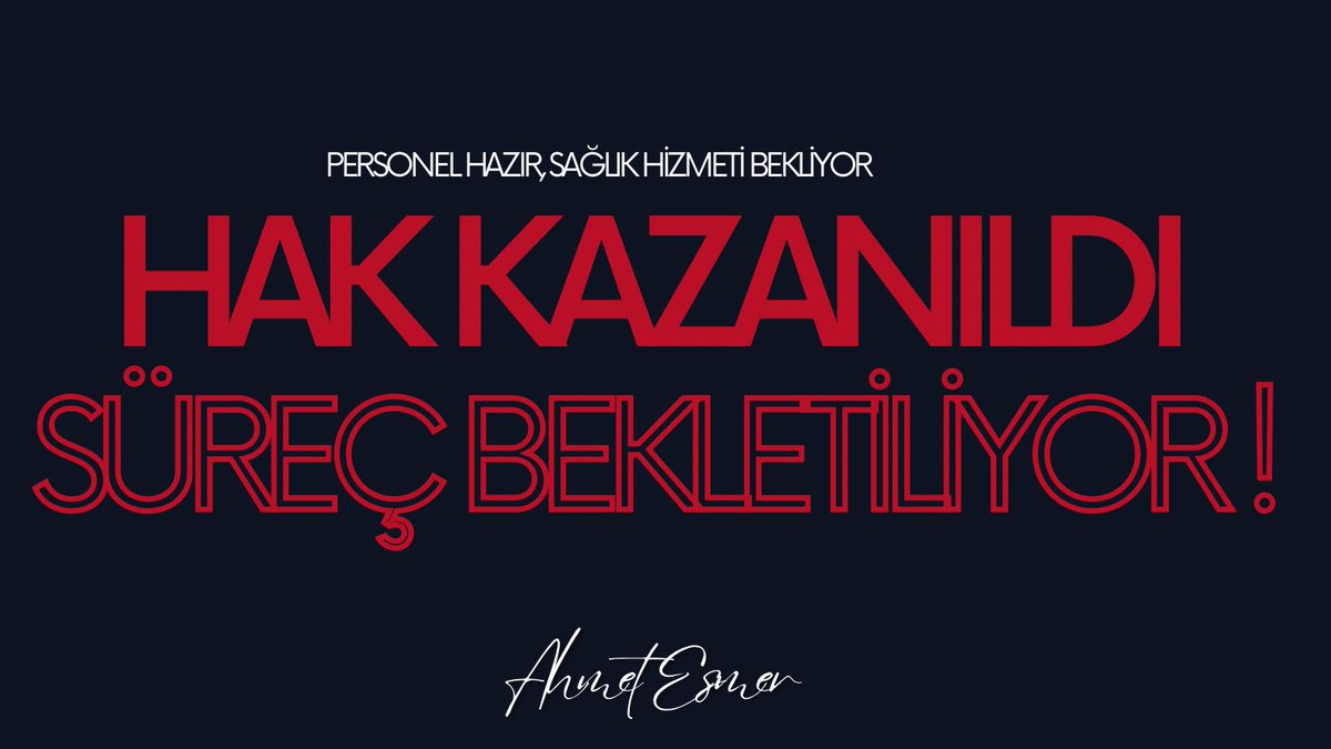 2025/5 atamasıyla kamu görevine hak kazanan sağlık çalışanları, uzun süredir belirsizlik içinde beklemektedir. Göreve başlama sürecinin açık, öngörülebilir ve zamanında yürütülmesi gerekmektedir. Yetkili kurumların, sürece ilişkin net bir takvimi kamuoyuyla paylaşması