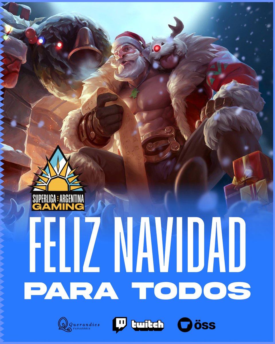 🎅​🎄​Les deseamos una muy buena navidad para todos! 🎅​🎄​
🎁 Valoren lo que tienen y repartan alegría con todos los que los rodean para que todos seamos más felices y terminemos el año de la mejor manera! ✨
#SuperLigaAG #Argentina #Gaming #Navidad #FelicesFiestas
