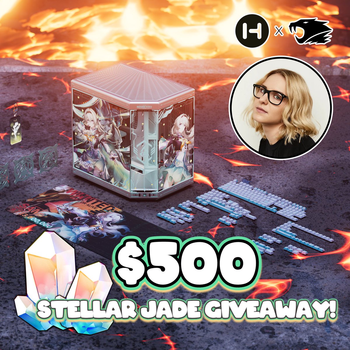 AnalesaFisher's tweet image. MERRY XMAS!!🎄iBUYPOWER &amp;amp; HYTE surprised me w/ a $500 Stellar Jade giveaway to celebrate Firefly!! (5 ppl will win $100 in Stellar Jades)

TO ENTER:
– Follow @hytebrand @iBUYPOWER &amp;amp; ME
– ♥️+RT
- REPLY w/ur fav 3.8 Firefly voice-line &amp;amp; the CPU/GPU u'd want in ur dream Firefly PC😍