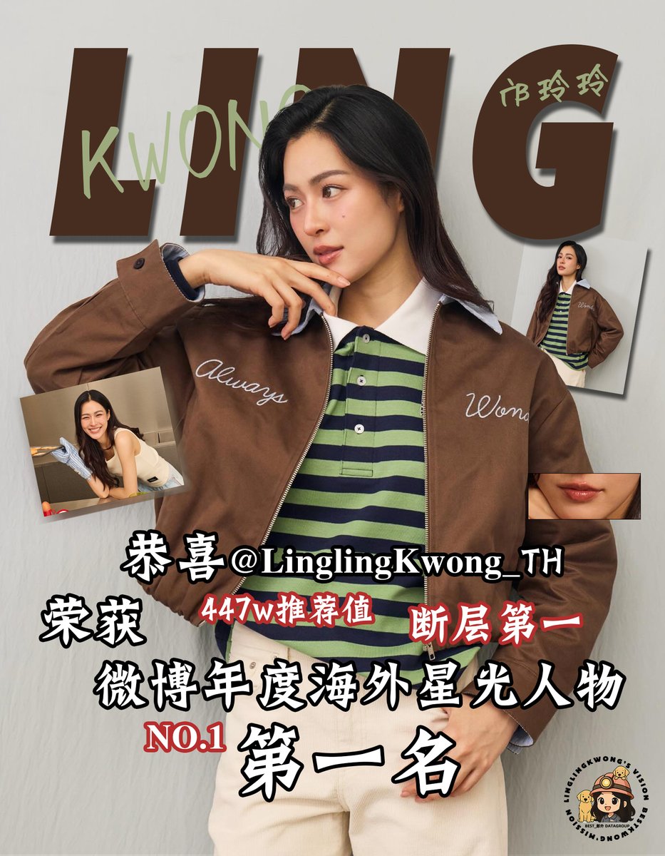 BestKwong511_CN's tweet image. Crowned in Glory · Shining with Stardom ✨
Lingling Kwong is officially crowned Champion of the 2025 Weibo Overseas Star Figure Awards, winning with an overwhelming 4.5 million votes and securing a decisive first place — leading the second place by 2.869 million votes.
This honor…