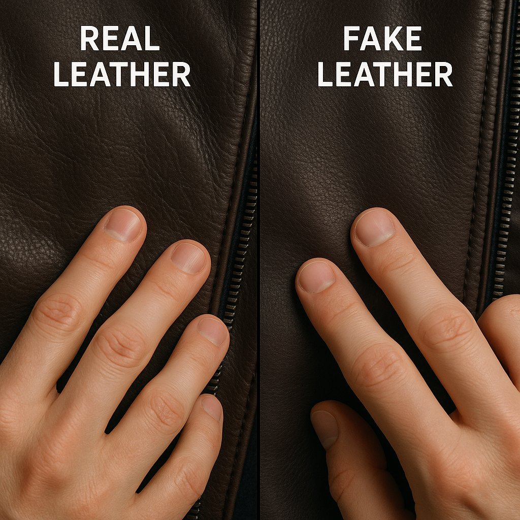 IsItRealLeather's tweet image. Warm, textured &amp;amp; natural = real leather. Cold, smooth &amp;amp; plastic = fake. One quick touch tells you the truth.
Learn how the touch test instantly reveals whether leather is real or synthetic.
#LeatherTouchTest #RealLeatherFeel #LeatherTips #SpotFakeLeather #ConsumerAwarenessUSA