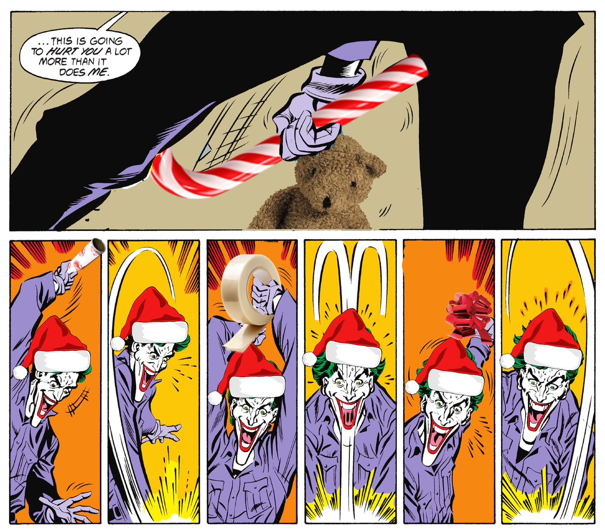 the_whar's tweet image. Joker wraps a present (1988)