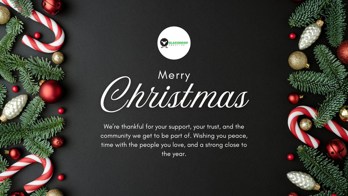 Merry Christmas 🎄 Grateful for the support, the trust, and the community we get to be part of. Wishing you peace, good time with the people you love, and a solid close to the year.
