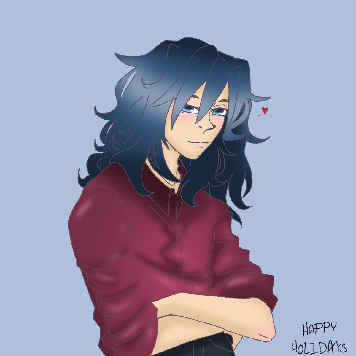 AKurryKat's tweet photo. ROUND TWO OF @knysecretsanta !! @Lunarcssq !! I was your secret santa! I saw your requests and lowkey giggled. And I might end up drawing Nezuko ratioing Sanemi thats such a funny concept. BUT HERES YOUR GIFT!! Happy holidays! 💜💜 https://t.co/sVqbLdGoBI