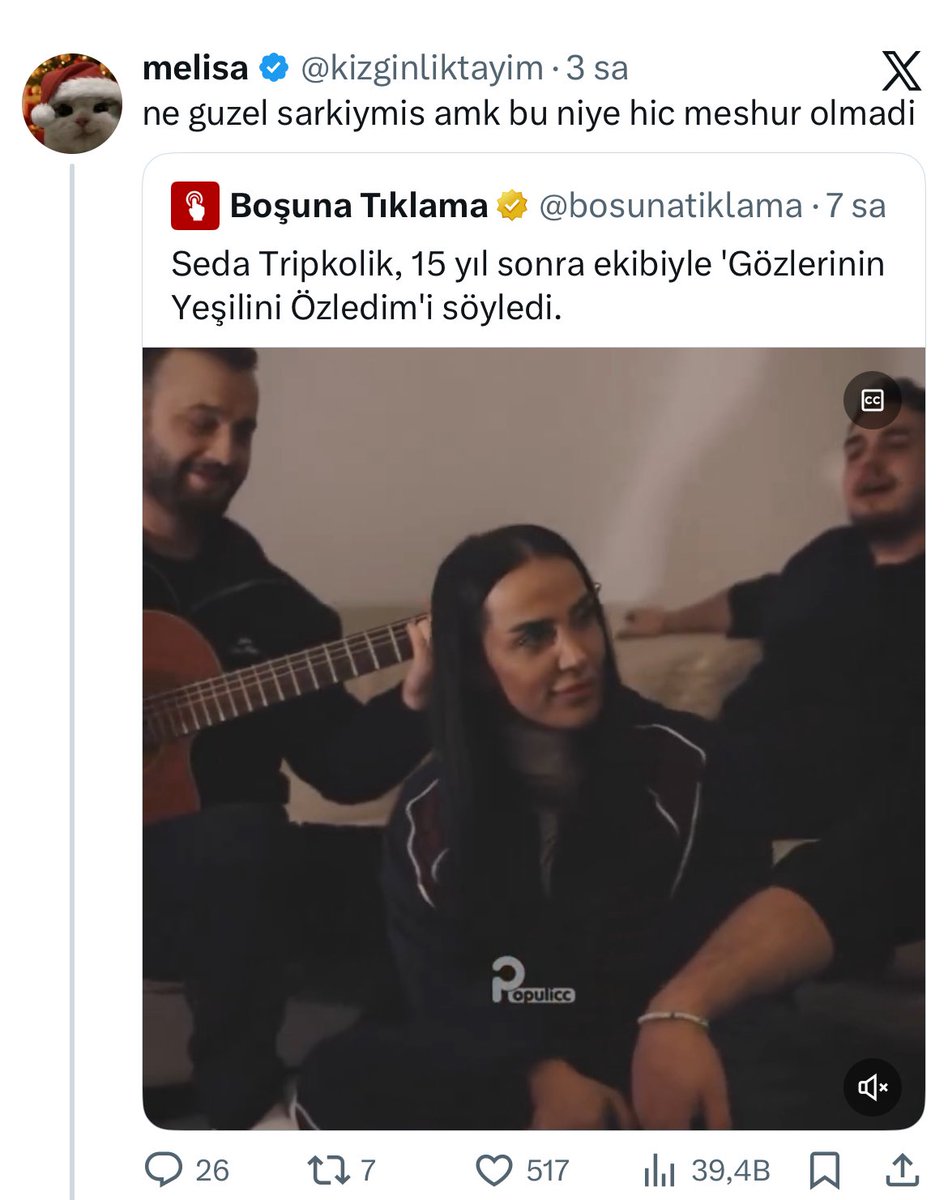 Niye hiç meşhur mu olmadı, siz kaç yaşındasınız amk