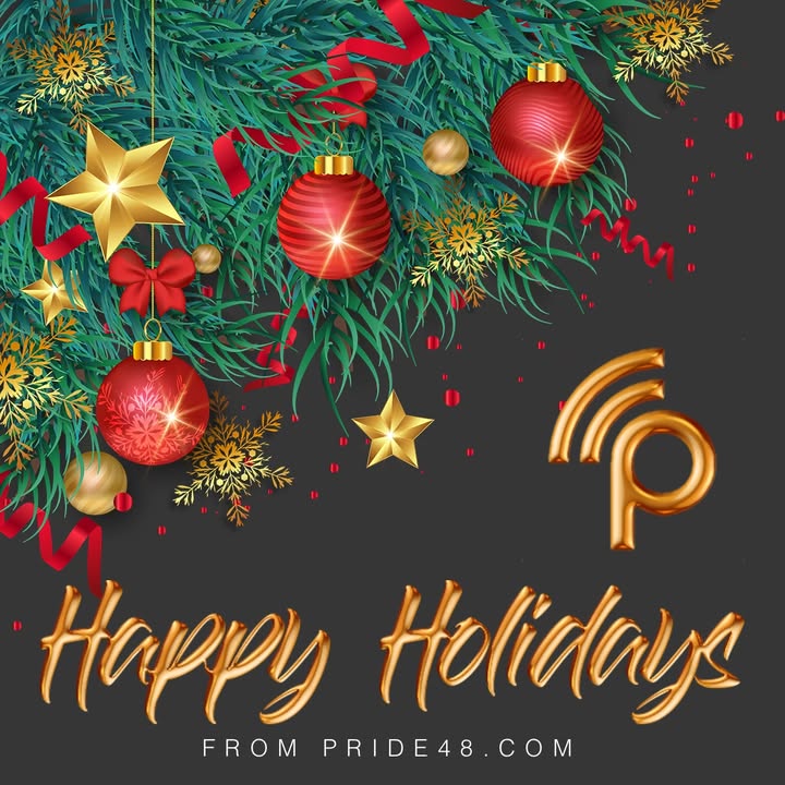 #HappyHolidays from pride48.com! ^VV