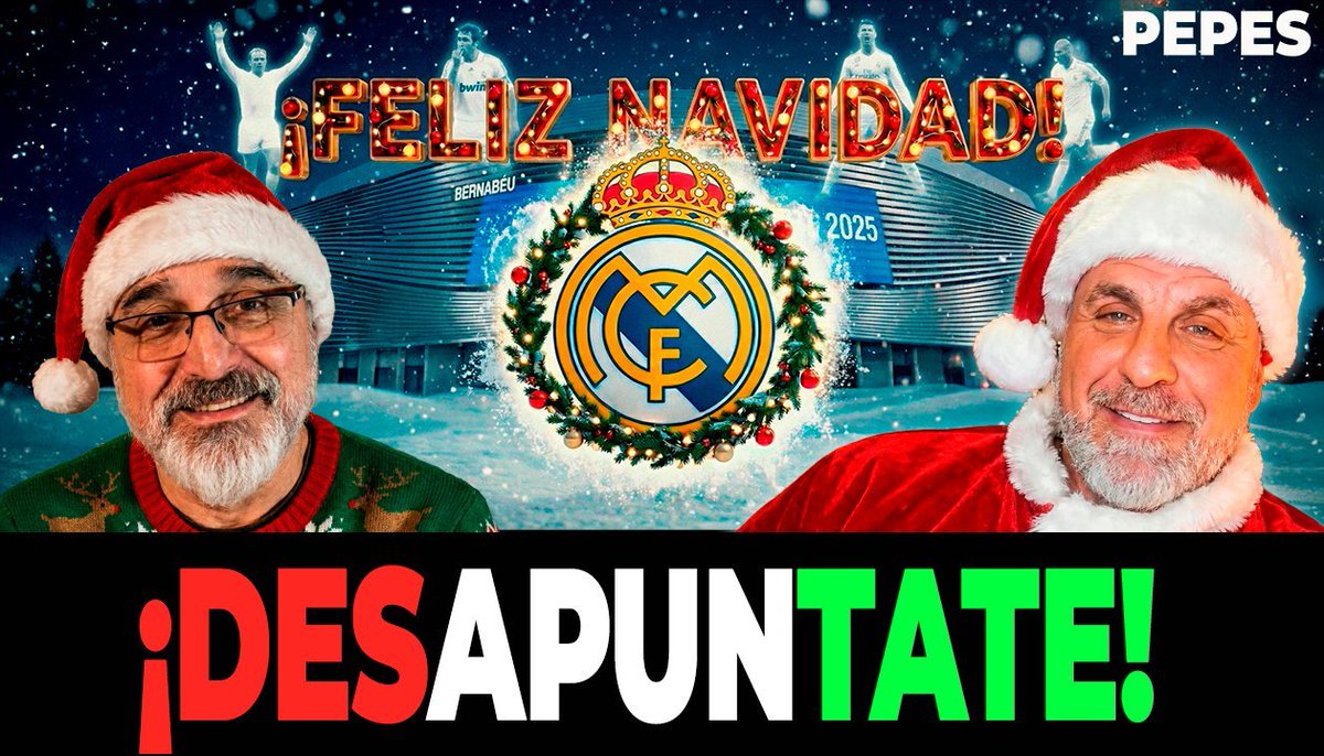 Pacurll's tweet image. ✅ LOS PEPES 🥸| ¿POR QUÉ SOIS DEL REAL MADRID? 

🎄¡FELIZ NAVIDAD, MADRIDISTAS!🎄

Con @PepeKollins y @pepegh7 

👉👉👉youtu.be/6no13qvkk5M