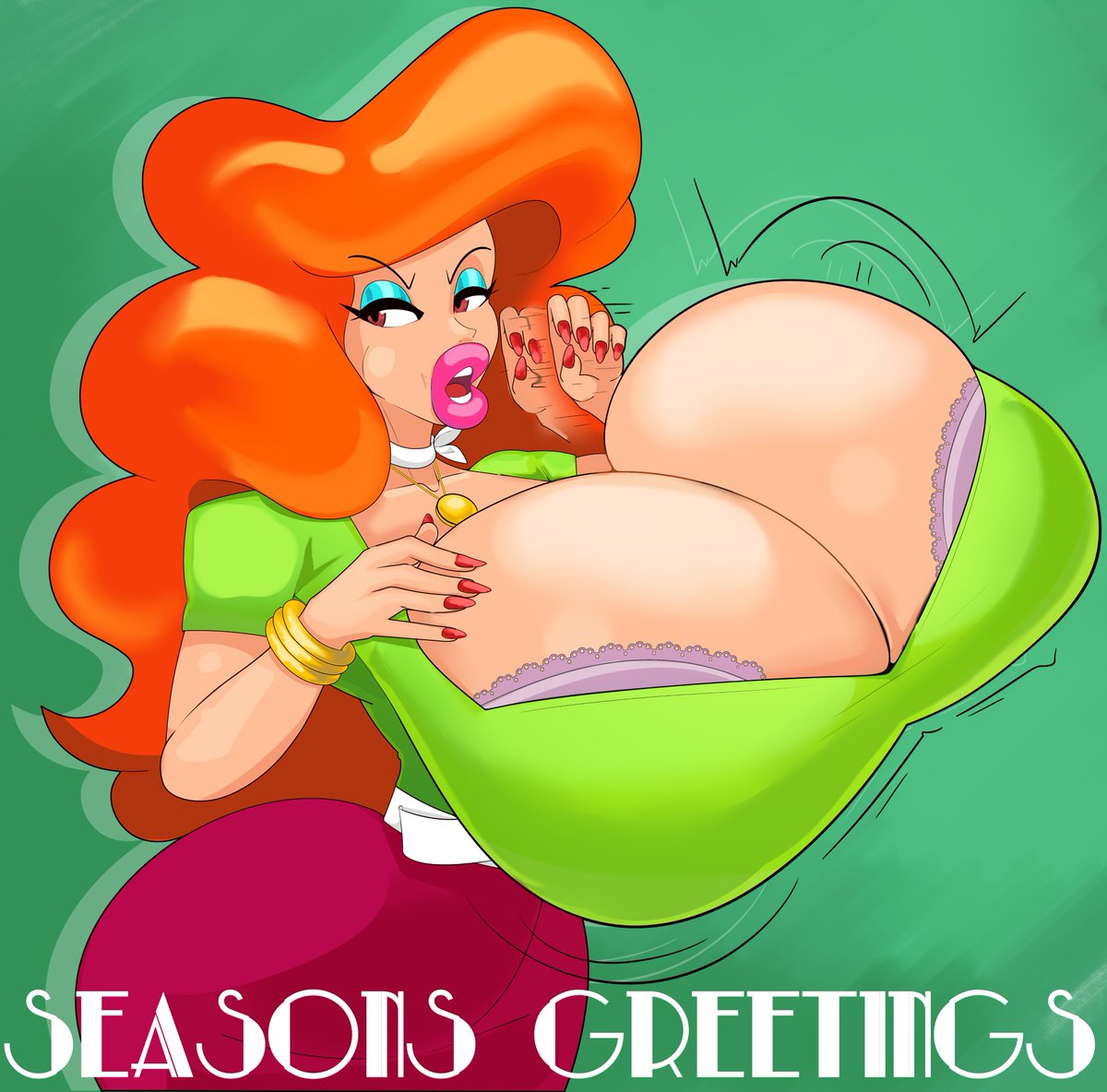 Doodle_Will's tweet photo. Felt like drawing some Cousin Mel while watching Christmas Movies... https://t.co/5PXzuqAOub