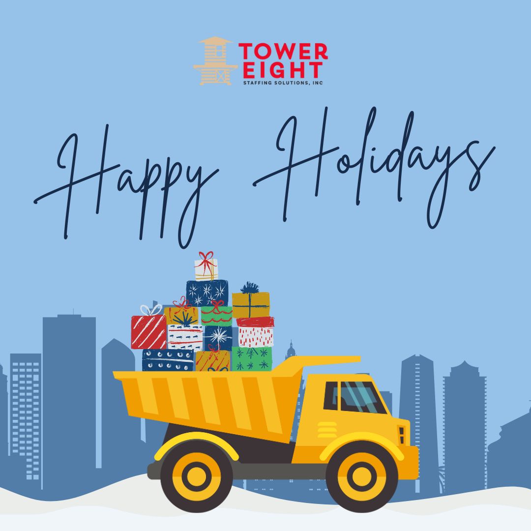 From job sites to offices across the country, we’re thankful for the people who keep every project moving forward. Happy Holidays from all of us at Tower Eight Staffing, here’s to a safe and successful year ahead!

#temporarywork #tempwork #constructionwork  #constructionworkers