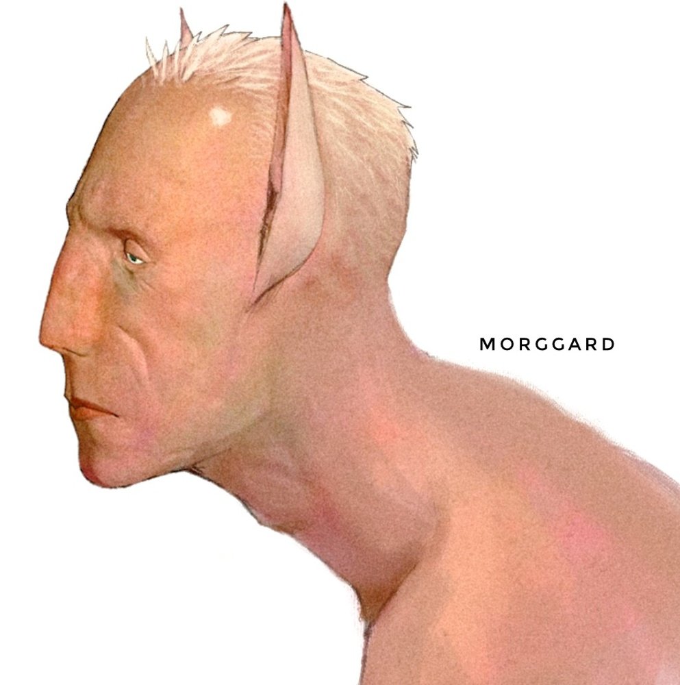 Morggard's tweet image. Images I made in blender + CSP